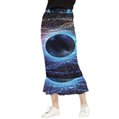 Digitalgalaxy Maxi Fishtail Chiffon Skirt