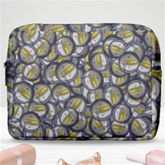 Gong Instrument Motif Pattern Make Up Pouch (large) by dflcprintsclothing