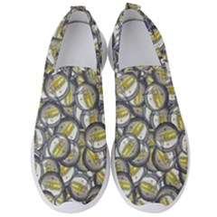 Gong Instrument Motif Pattern Men s Slip On Sneakers by dflcprintsclothing