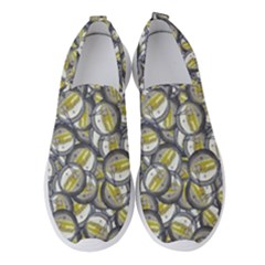 Gong Instrument Motif Pattern Women s Slip On Sneakers by dflcprintsclothing