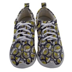 Gong Instrument Motif Pattern Women Athletic Shoes by dflcprintsclothing