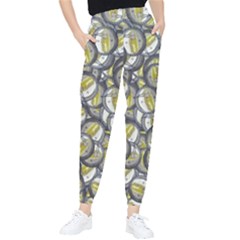 Gong Instrument Motif Pattern Tapered Pants by dflcprintsclothing