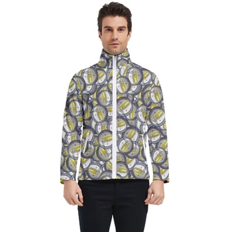 Gong Instrument Motif Pattern Men s Bomber Jacket by dflcprintsclothing