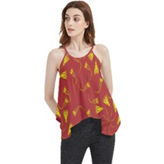 Background Pattern Texture Design Flowy Camisole Tank Top by Ravend