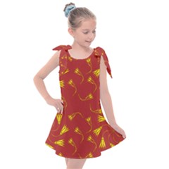 Background Pattern Texture Design Kids  Tie Up Tunic Dress by Ravend