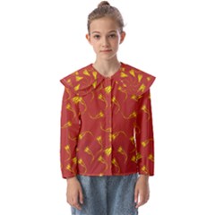 Background Pattern Texture Design Kids  Peter Pan Collar Blouse by Ravend