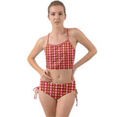 Festive Pattern Christmas Holiday Mini Tank Bikini Set by Ravend