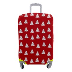 White Christmas Tree Red Luggage Cover (small)