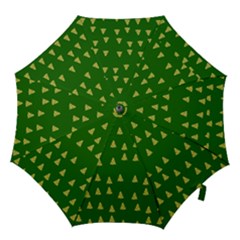 Green Christmas Trees Green Hook Handle Umbrellas (large) by TetiBright