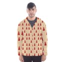 Red Christmas Tree Brown Men s Hooded Windbreaker View1