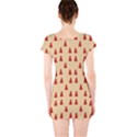 Red Christmas Tree Brown Short Sleeve Bodycon Dress View2