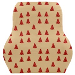 Red Christmas Tree Brown Car Seat Back Cushion 