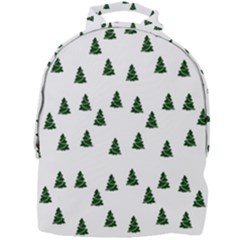 Green Christmas Trees White Mini Full Print Backpack by TetiBright