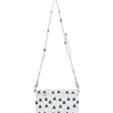 Green Christmas Trees White Mini Crossbody Handbag View2