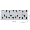 Green Christmas Trees White Roll Up Canvas Pencil Holder (M) View2