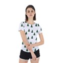 Green Christmas Trees White Back Cut Out Sport Tee View2