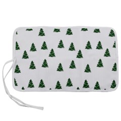 Green Christmas Trees White Pen Storage Case (s)