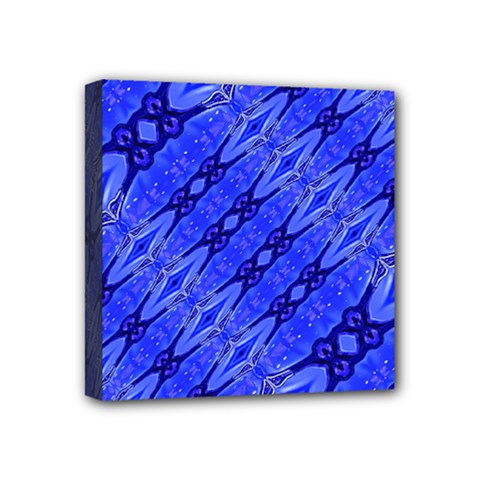 Abstract Tech Modern Pattern Mini Canvas 4  X 4  (stretched) by dflcprintsclothing