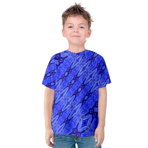 Abstract Tech Modern Pattern Kids  Cotton Tee by dflcprintsclothing