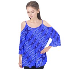 Abstract Tech Modern Pattern Flutter Tees