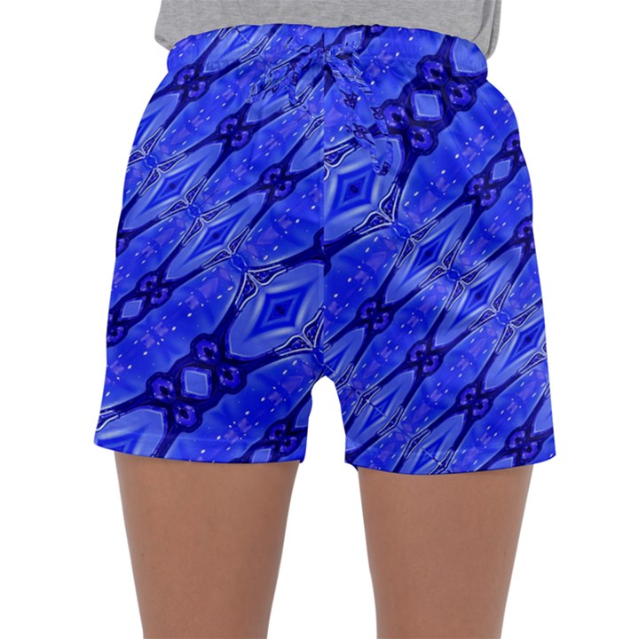 Abstract Tech Modern Pattern Sleepwear Shorts