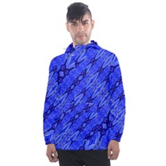 Abstract Tech Modern Pattern Men s Front Pocket Pullover Windbreaker