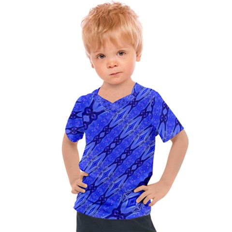 Abstract Tech Modern Pattern Kids  Sports Tee by dflcprintsclothing