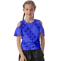 Abstract Tech Modern Pattern Kids  Butterfly Cutout Tee by dflcprintsclothing