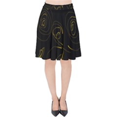 Fish 711 Velvet High Waist Skirt by Mazipoodles