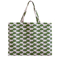 Funny Frog Cartoon Drawing Motif Pattern Zipper Mini Tote Bag by dflcprintsclothing