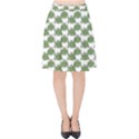 Funny Frog Cartoon Drawing Motif Pattern Velvet High Waist Skirt View1