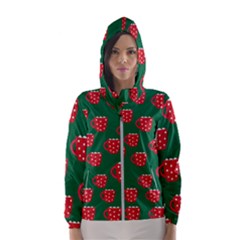 Christmas Coffee Women s Hooded Windbreaker