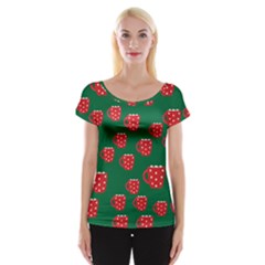 Christmas Coffee Cap Sleeve Top