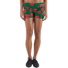 Christmas Coffee Yoga Shorts