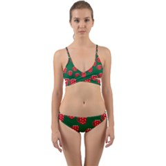 Christmas Coffee Wrap Around Bikini Set