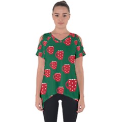 Christmas Coffee Cut Out Side Drop Tee