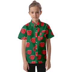 Christmas Coffee Kids  Short Sleeve Shirt