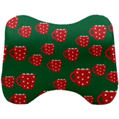 Christmas Coffee Head Support Cushion by designsbymallika