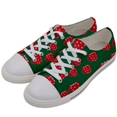 Christmas Coffee Men s Low Top Canvas Sneakers