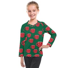 Christmas Coffee Kids  Long Mesh Tee