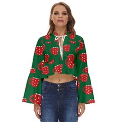 Christmas Coffee Boho Long Bell Sleeve Top