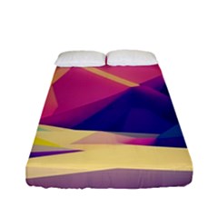 Abstract Geometric Landscape Art 3d Render Fitted Sheet (full/ Double Size) by Pakemis