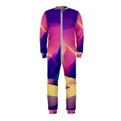 Abstract Geometric Landscape Art 3d Render Onepiece Jumpsuit (kids) by Pakemis