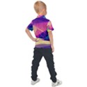 Abstract Geometric Landscape Art 3d Render Kids  Polo Tee View2