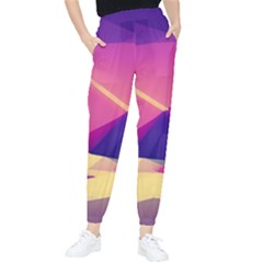 Abstract Geometric Landscape Art 3d Render Tapered Pants