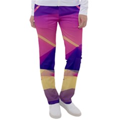 Abstract Geometric Landscape Art 3d Render Women s Casual Pants by Pakemis