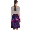 Space Futuristic Shiny Abstraction Midi Beach Skirt View2