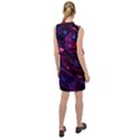 Space Futuristic Shiny Abstraction Sleeveless Shirt Dress View2