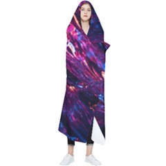 Space Futuristic Shiny Abstraction Wearable Blanket by Pakemis