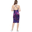 Space Futuristic Shiny Abstraction Bodycon Cross Back Summer Dress View2